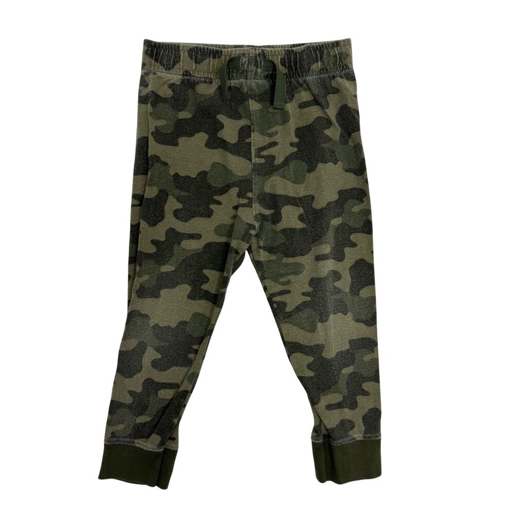 Garanimals Brown Green Camo Sweatpants Joggers Size 3T 100% Cotton